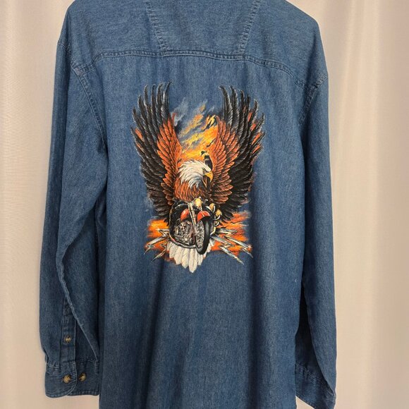 American Biker Button down shirt - Picture 6 of 7